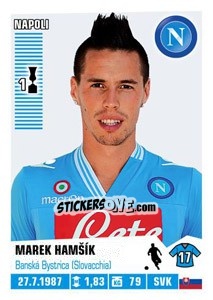 Figurina Marek Hamšík - Calciatori 2012-2013 - Panini