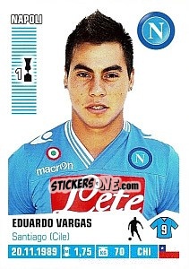 Sticker Eduardo Vargas - Calciatori 2012-2013 n. 293 - Panini