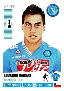 Figurina Eduardo Vargas - Calciatori 2012-2013 - Panini