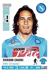 Sticker Edinson Cavani - Calciatori 2012-2013 n. 295 - Panini