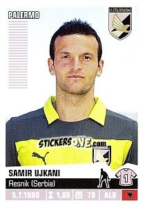 Figurina Samir Ujkani - Calciatori 2012-2013 - Panini