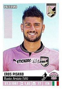 Sticker Eros Pisano - Calciatori 2012-2013 n. 304 - Panini