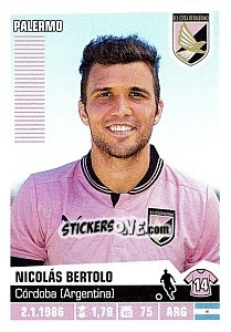 Cromo Nicolás Bertolo - Calciatori 2012-2013 n. 307 - Panini