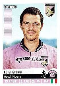 Sticker Luigi Giorgi - Calciatori 2012-2013 n. 312 - Panini