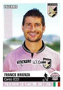 Sticker Franco Brienza - Calciatori 2012-2013 n. 315 - Panini
