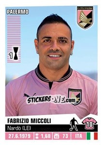 Sticker Fabrizio Miccoli - Calciatori 2012-2013 n. 318 - Panini