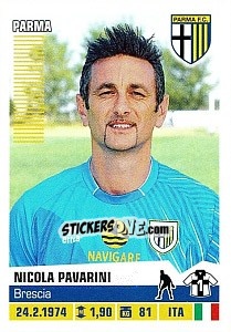 Sticker Nicola Pavarini - Calciatori 2012-2013 n. 322 - Panini