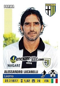 Sticker Alessandro Lucarelli - Calciatori 2012-2013 n. 323 - Panini