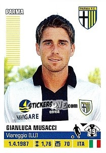 Sticker Gianluca Musacci - Calciatori 2012-2013 n. 333 - Panini