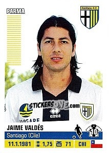 Figurina Jaime Valdés - Calciatori 2012-2013 - Panini