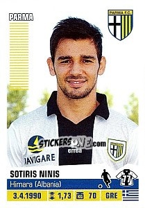 Cromo Sotiris Ninis - Calciatori 2012-2013 - Panini