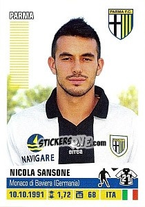 Sticker Nicola Sansone - Calciatori 2012-2013 n. 340 - Panini