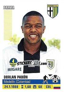 Sticker Dorlan Pabón - Calciatori 2012-2013 n. 341 - Panini
