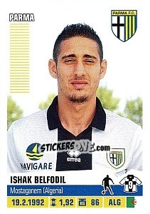 Cromo Ishak Belfodil - Calciatori 2012-2013 - Panini