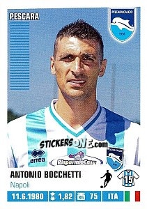 Sticker Antonio Bocchetti - Calciatori 2012-2013 - Panini