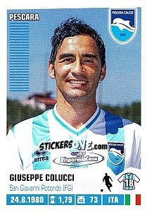 Sticker Giuseppe Colucci - Calciatori 2012-2013 - Panini
