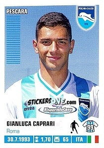 Sticker Gianluca Caprari - Calciatori 2012-2013 n. 364 - Panini
