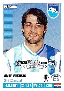 Figurina Ante Vukušic - Calciatori 2012-2013 - Panini