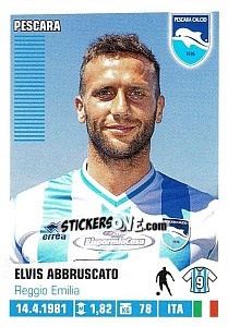 Sticker Elvis Abbruscato - Calciatori 2012-2013 - Panini