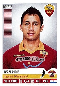 Sticker Iván Piris - Calciatori 2012-2013 n. 377 - Panini