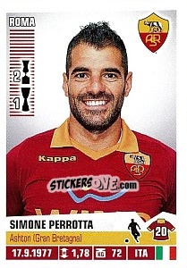 Sticker Simone Perrotta - Calciatori 2012-2013 n. 380 - Panini