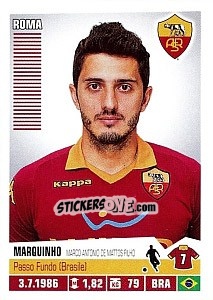 Figurina Marquinho - Calciatori 2012-2013 n. 381 - Panini