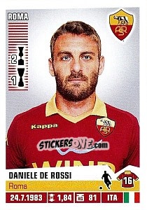 Sticker Daniele De Rossi - Calciatori 2012-2013 n. 382 - Panini