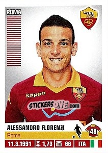 Figurina Alessandro Florenzi - Calciatori 2012-2013 - Panini