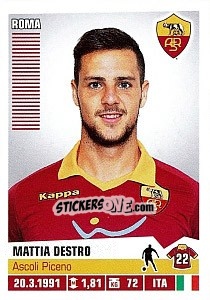 Sticker Mattia Destro - Calciatori 2012-2013 - Panini
