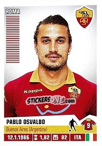 Sticker Pablo Osvaldo - Calciatori 2012-2013 - Panini