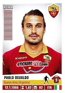 Sticker Pablo Osvaldo - Calciatori 2012-2013 n. 391 - Panini
