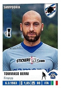 Sticker Tommaso Berni - Calciatori 2012-2013 n. 394 - Panini