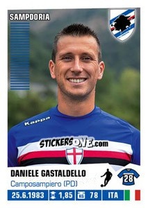 Sticker Daniele Gastaldello - Calciatori 2012-2013 n. 395 - Panini