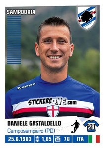 Cromo Daniele Gastaldello - Calciatori 2012-2013 - Panini