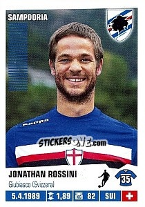 Sticker Jonathan Rossini - Calciatori 2012-2013 - Panini