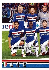 Sticker Squadra - Sampdoria  (1 of 2) - Calciatori 2012-2013 n. 397 - Panini