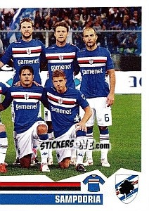 Cromo Squadra - Sampdoria  (2 of 2) - Calciatori 2012-2013 - Panini