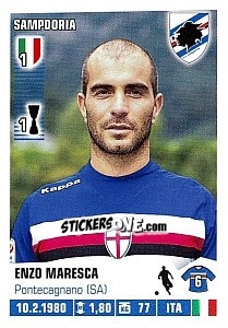Cromo Enzo Maresca - Calciatori 2012-2013 - Panini