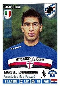 Sticker Marcelo Estigarribia - Calciatori 2012-2013 n. 410 - Panini
