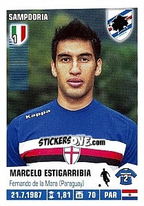 Figurina Marcelo Estigarribia - Calciatori 2012-2013 - Panini