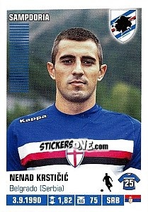 Figurina Nenad Krsticic - Calciatori 2012-2013 n. 411 - Panini