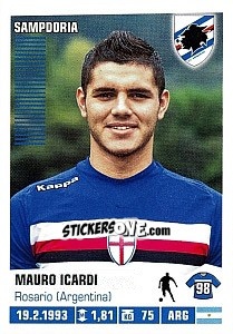 Sticker Mauro Icardi - Calciatori 2012-2013 - Panini