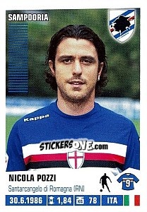Sticker Nicola Pozzi - Calciatori 2012-2013 - Panini