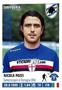 Sticker Nicola Pozzi - Calciatori 2012-2013 n. 414 - Panini