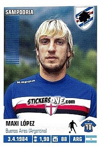 Sticker Maxi López - Calciatori 2012-2013 - Panini