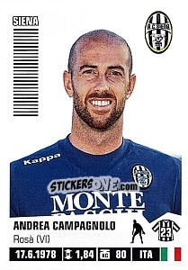 Sticker Andrea Campagnolo - Calciatori 2012-2013 n. 418 - Panini