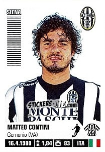 Sticker Matteo Contini - Calciatori 2012-2013 n. 419 - Panini