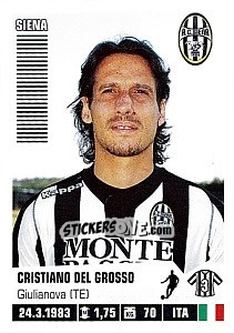 Sticker Cristiano Del Grosso - Calciatori 2012-2013 - Panini