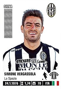 Sticker Simone Vergassola - Calciatori 2012-2013 - Panini
