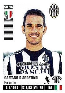 Sticker Gaetano D'Agostino - Calciatori 2012-2013 - Panini